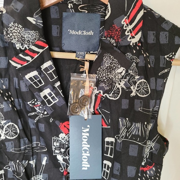 Modcloth Community Brunch Shirt Dress NEW - Picture 6 of 6